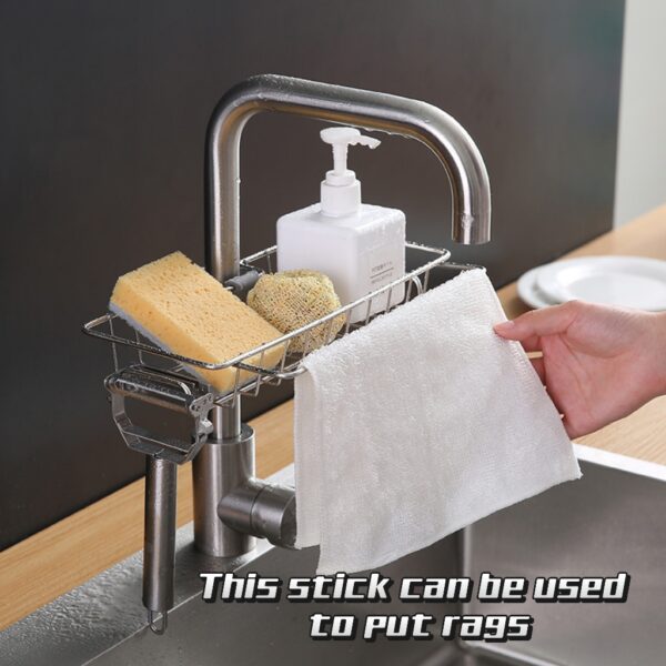 Stainless steel shelf for faucet - Image 4
