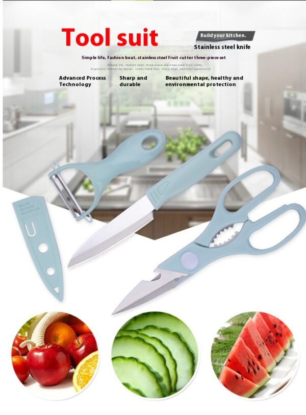 Three-piece set of peeling scissors for kitchen - Image 6
