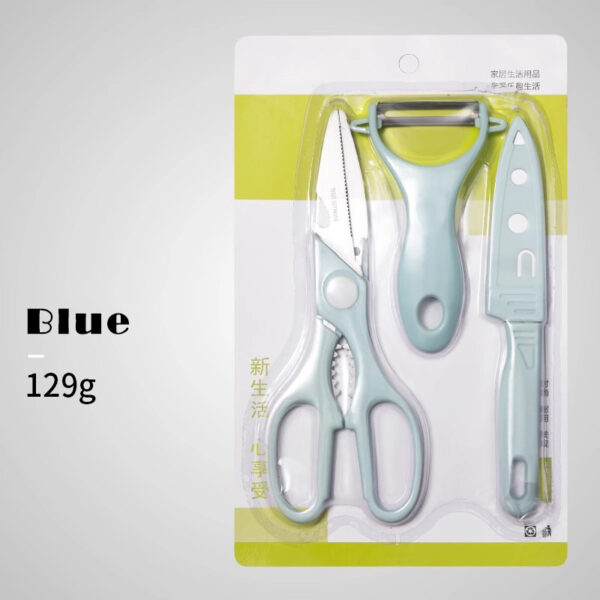 Three-piece set of peeling scissors for kitchen - Image 7