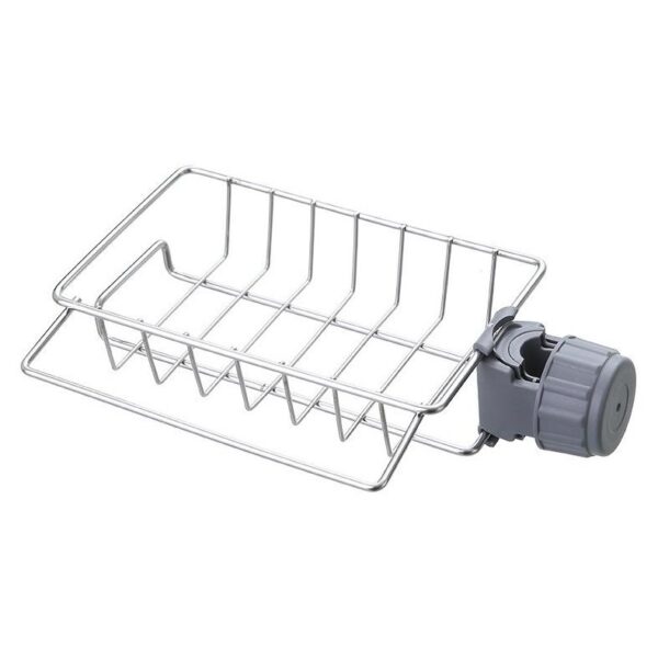 Stainless steel shelf for faucet