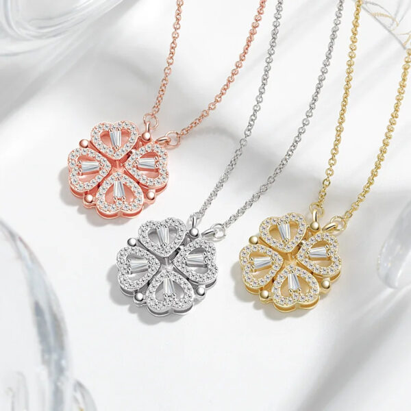 Four-leaf clover necklace