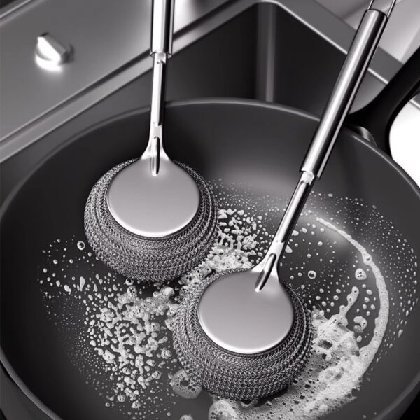 Three pot brush replacement heads - Image 6