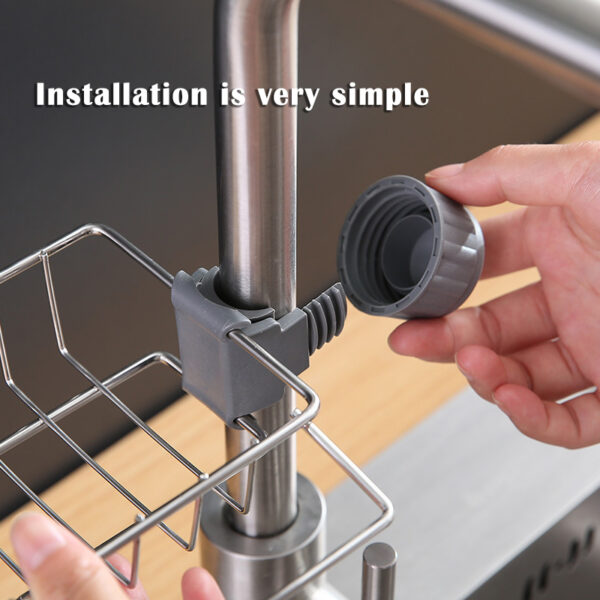 Stainless steel shelf for faucet - Image 5