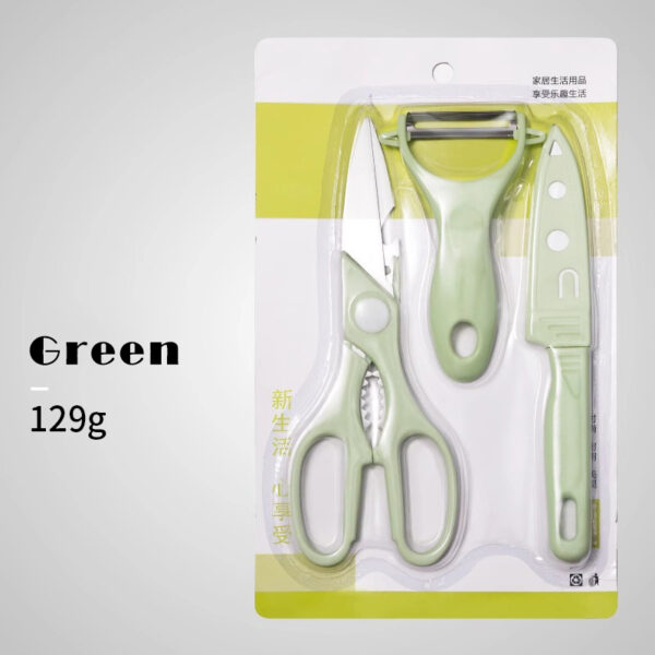 Three-piece set of peeling scissors for kitchen - Image 8