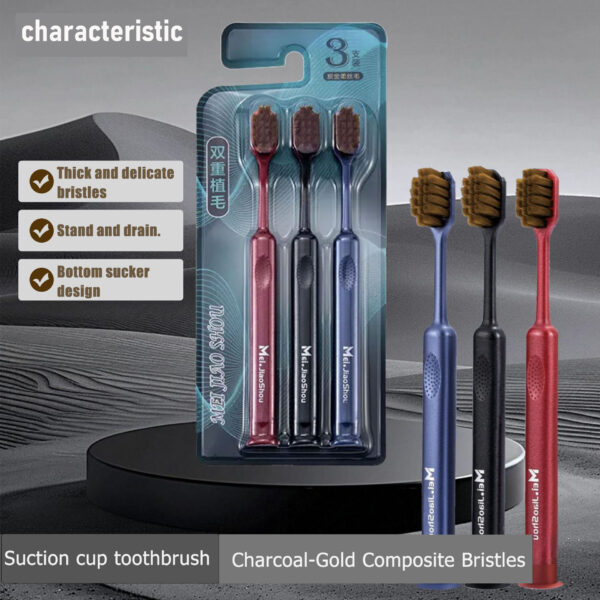 Three suction cup toothbrushes - Image 4