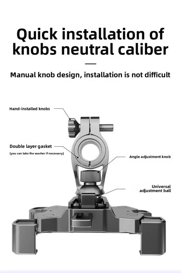 Handlebar type riding mobile phone bracket - Image 5