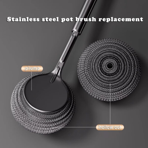 Three pot brush replacement heads - Image 2