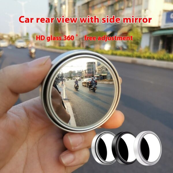 Auxiliary small round mirror for automobile reversing rearview mirror - Image 2