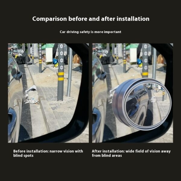 Auxiliary small round mirror for automobile reversing rearview mirror - Image 3