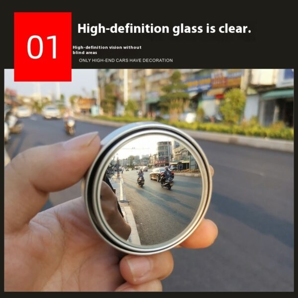 Auxiliary small round mirror for automobile reversing rearview mirror - Image 4