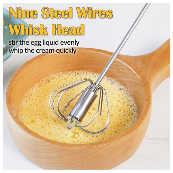 Semi-automatic egg beater