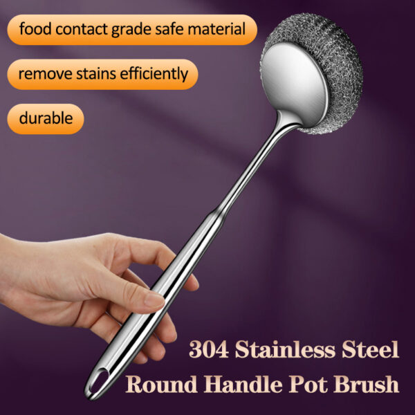 Stainless steel pot brush - Image 2