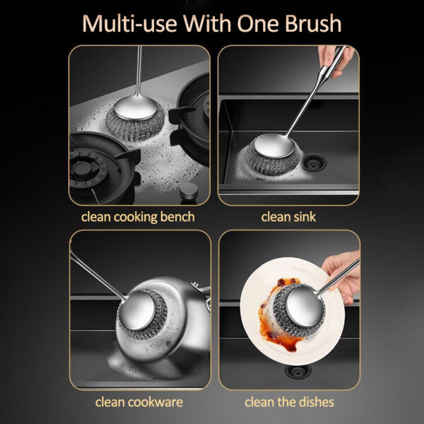 Stainless steel pot brush - Image 4