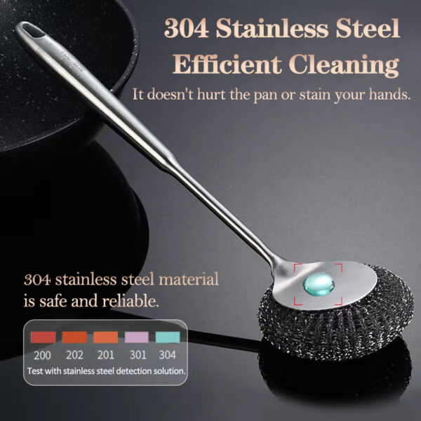 Stainless steel pot brush - Image 3