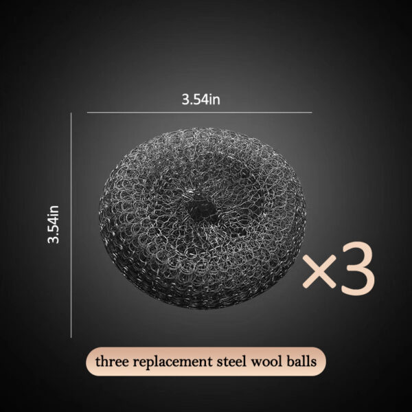 Three pot brush replacement heads