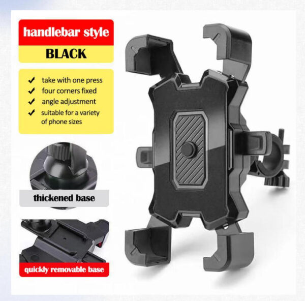 Handlebar type riding mobile phone bracket - Image 2
