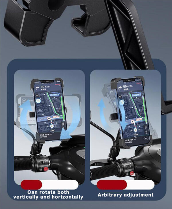 Handlebar type riding mobile phone bracket - Image 4